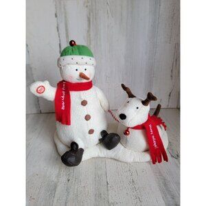 Hallmark what fun dog reindeer Jingle pals Xmas animated decor figure